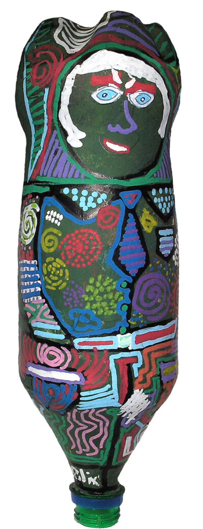 Paper mache and acrylic paint by Felix Metrikas, Year 4, Christian College Geelong Student artwork of a paper mache Babushka doll