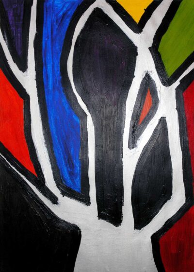 Acrylic paint on paper by Tiffany Poon, Year 7, Camberwell Girls’ Grammar School Student artwork of a tree