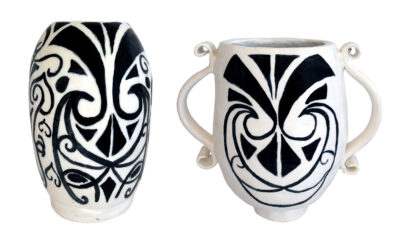 Glazed ceramic by Georgia Rose Campbell, Year 10, Camberwell Girls’ Grammar School Student artwork of a vase