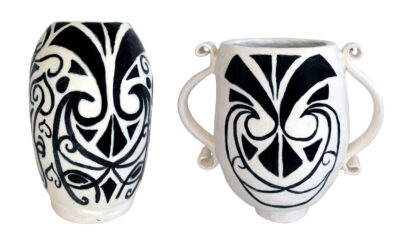 Glazed ceramic by Georgia Rose Campbell, Year 10, Camberwell Girls’ Grammar School Student artwork of a vase