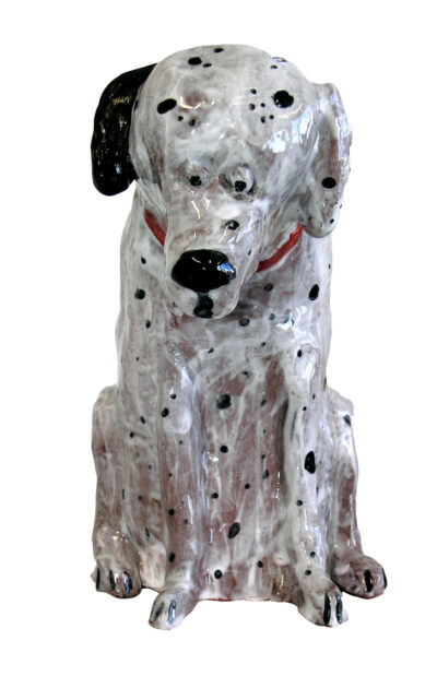 Student artwork of a ceramic dalmatian
