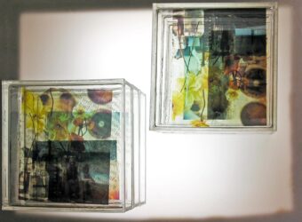 Photographic transparencies on Perspex by Marnie Derham, Year 12, Geelong Grammar School Student art