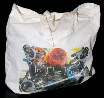 Student artwork of a printed bag