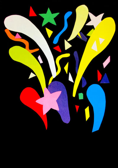 Collage on board by Yasser Ali-Bakhit, Year 7, Al-Taqwa College Student abstract artwork