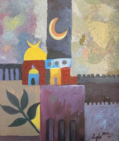 Acrylic on board by Lejla Krpo, Year 9, Al-Taqwa College Student artwork