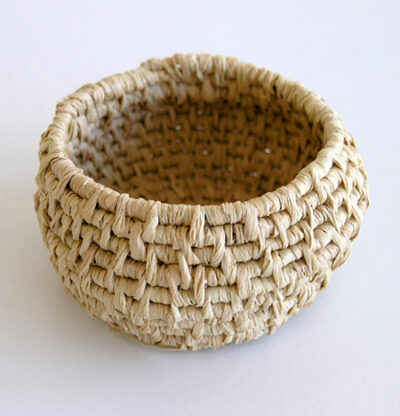 Raffia by Scarlett Storm, Class 4, Castlemaine Steiner School and Kindergarten Student artwork of a woven basket