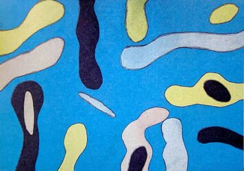 Collage on paper β Rhys Comber, Year 8, Flinders Christian Community College Student abstract artwork