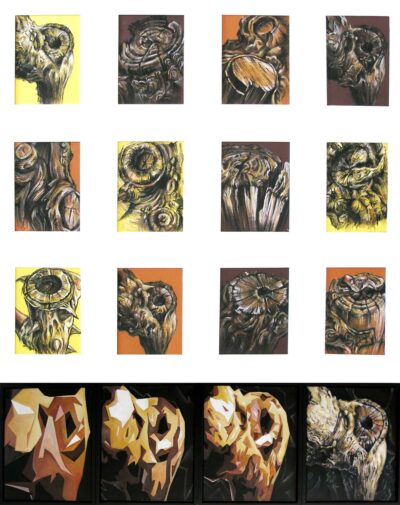 Soft pastel on paper – Elizabeth Kim, Year 12, Firbank Grammar School Student artwork of trees