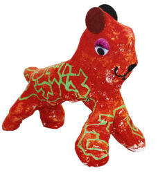 Modroc and acrylic paint – Teale Spence, Year 3, Melbourne Montessori School Student artwork of an animal figure