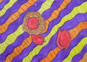 Student artwork of a still life