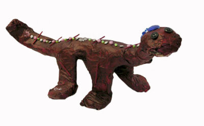 Student artwork of a dinosaur