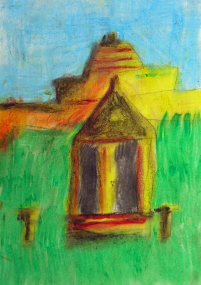 Student artwork of the Shrine of Remembrance