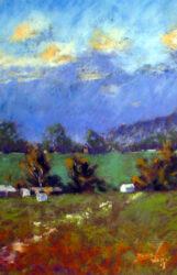 Student artwork of a landscape