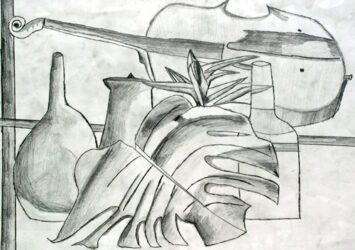 Student artwork of a still life