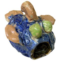 Glazed earthenware by Amber Swank, Year 1, St Andrew’s Christian College Student artwork of a ceramic goldfish