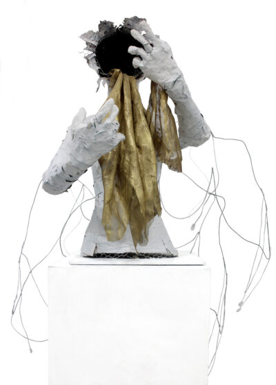 Mixed media sculpture by Erin Hicks, Year 12, Beaconhills College Student artwork of a sculpture