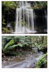Photography on paper by Ryan Carter Ramadge, Year 10, Beaconhills College Student photography of a waterfall and river