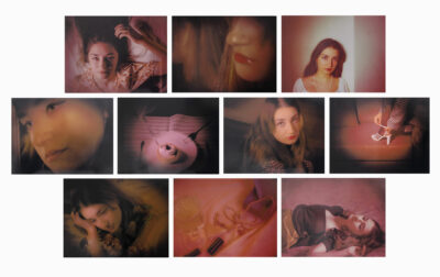 Digital photographs on foam core by Selin Bekkaya, Year 11, Hume Anglican Grammar Student artwork digital series of a girl