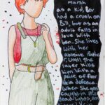 Student artwork booklet about the 'It' film