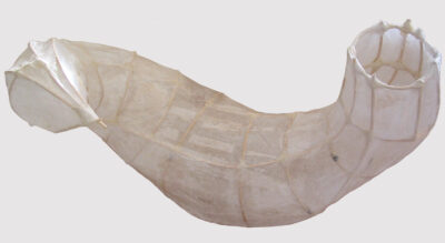Student artwork of a lantern in white cloth