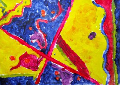 Acrylic on paper by Anastasia Yannopoulos, Year 4, Fintona Girls’ School Student artwork