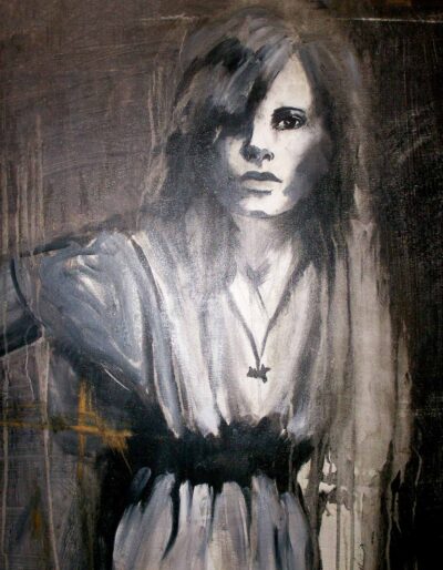 Student artwork of a portrait of a girl