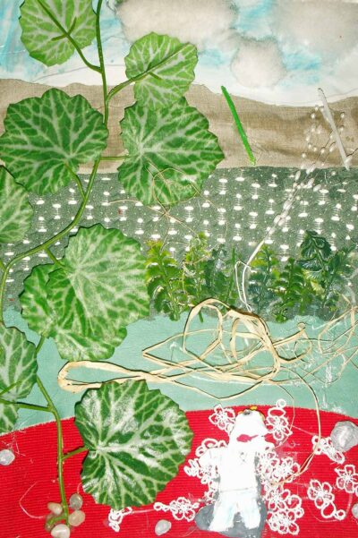 Mixed media by Harry Smyth, Grade 3, Melbourne Montessori School Student artwork nature collage