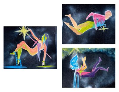 Acrylic on canvas by Sean Zhao, Year 10, Camberwell Grammar School Abstract student artwork