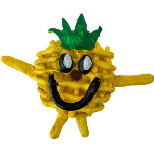 Clay and acrylic paint by Giselle Raso, Year 3, Penleigh and Essendon Grammar School Student ceramic artwork of a donut