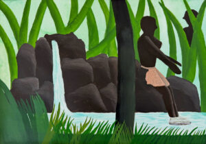 Gouche by Oscar Anthony, Year 11, Alphington Grammar Student artwork inspired by Rousseau