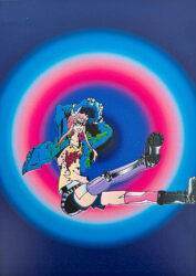 Student artwork digital illustration of an avatar with game controller
