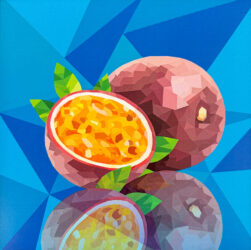 Digital illustration by Liam Murphy, Year 10, Alphington Grammar Student artwork digital illustration of a passion fruit