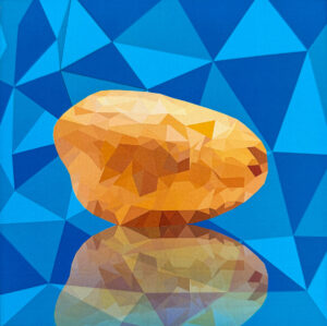 Digital illustration by James Moy, Year 10, Alphington Grammar Student artwork digital illustration of a potato