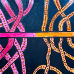 Acrylic paint and markers by Alannah Vartuli and Alice Carroll, Year 6, Strathcona Girls Grammar School