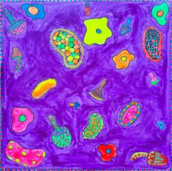 Acrylic paint and markers by Mia Healey, Year 6, Strathcona Girls Grammar School