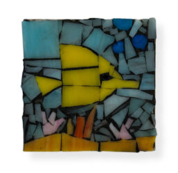 Student artwork of a mosaic of a fish