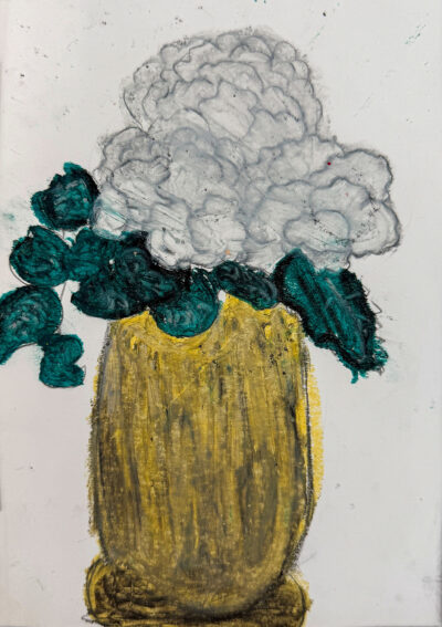Student artwork of a pot plant