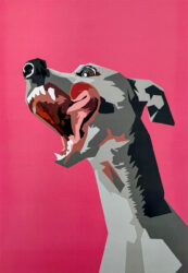 Digital illustration by Emily Yang, Year 10, Alphington Grammar Student artwork digital illustration of a dog